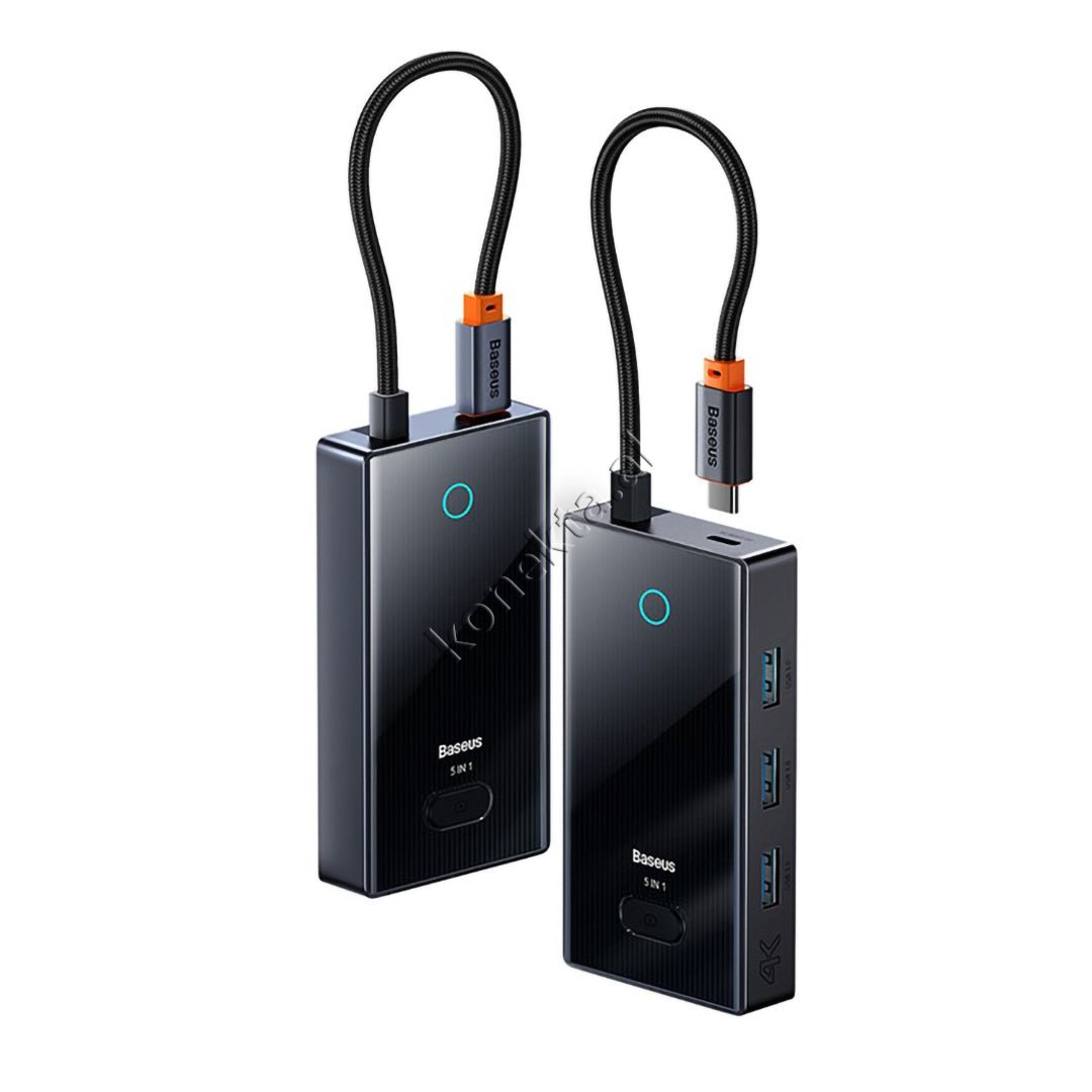 Baseus Ultra HUB Adapter with HDMI 4K@30Hz, USB 3.0 and Type-C Charging Port 100W - Image 1