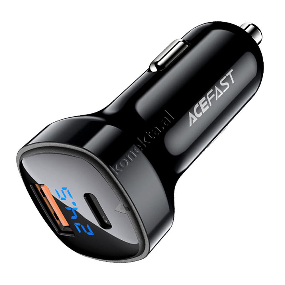 AceFast Car Charger 66W with USB and Type-C Ports - Thumbnail 4