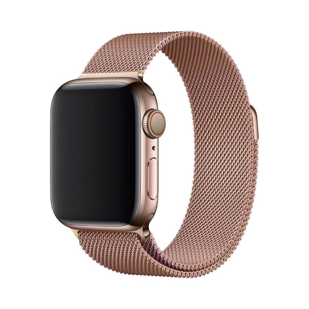 Apple Milanese Loop Smartwatch Band 42/44mm, Rose Gold - Image 1