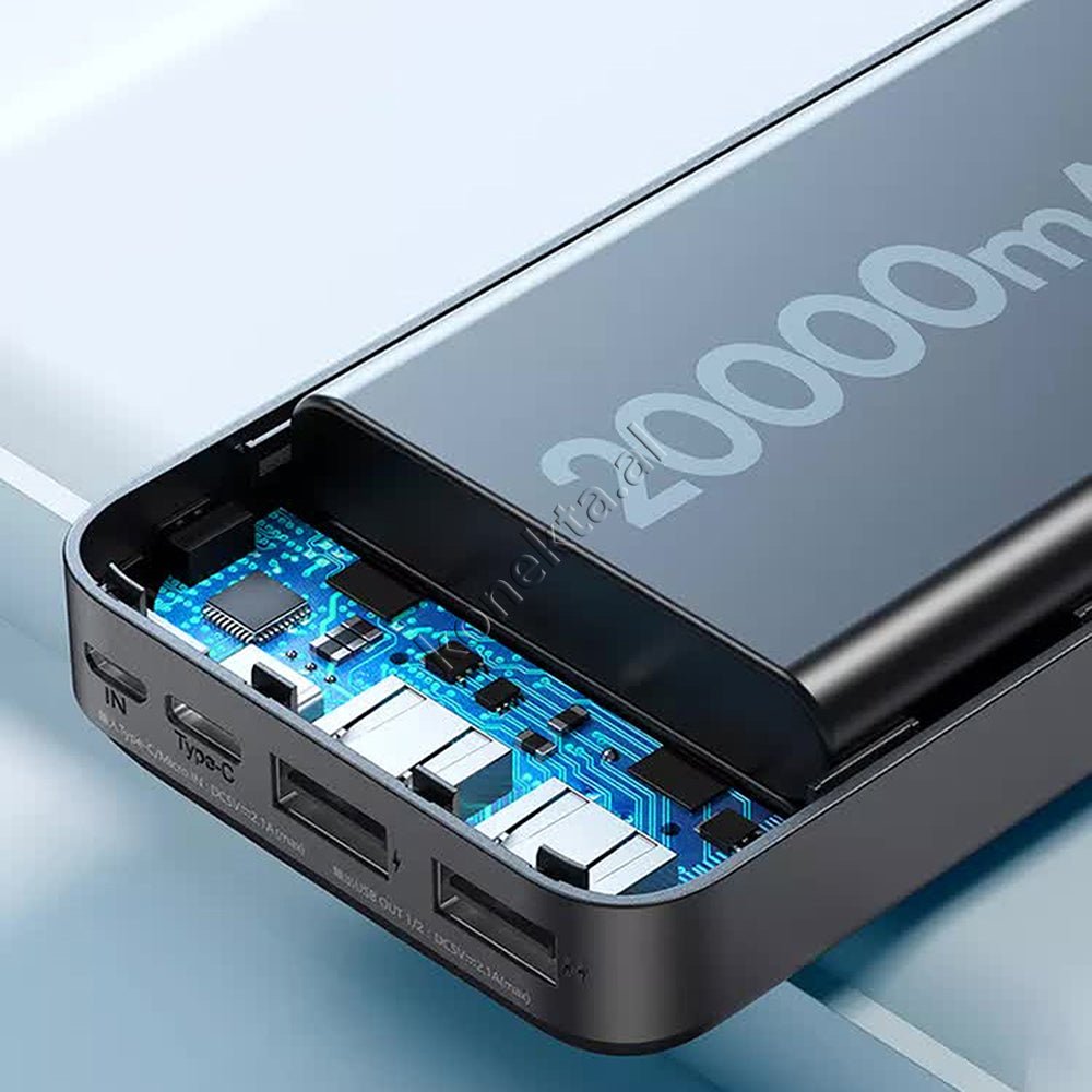 WK 20000mAh Power Bank, 2 Ports, Black/White - Thumbnail 12