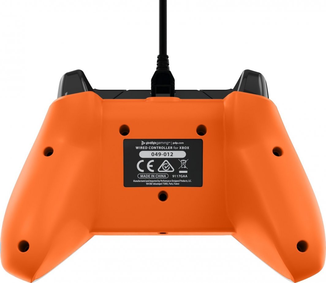 PDP Atomic White Controller, Wired, White / Orange - Thumbnail 4