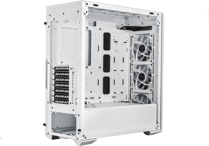 Cooler Master MasterBox 520 Mesh Case, Transparent Side, White - Thumbnail 10
