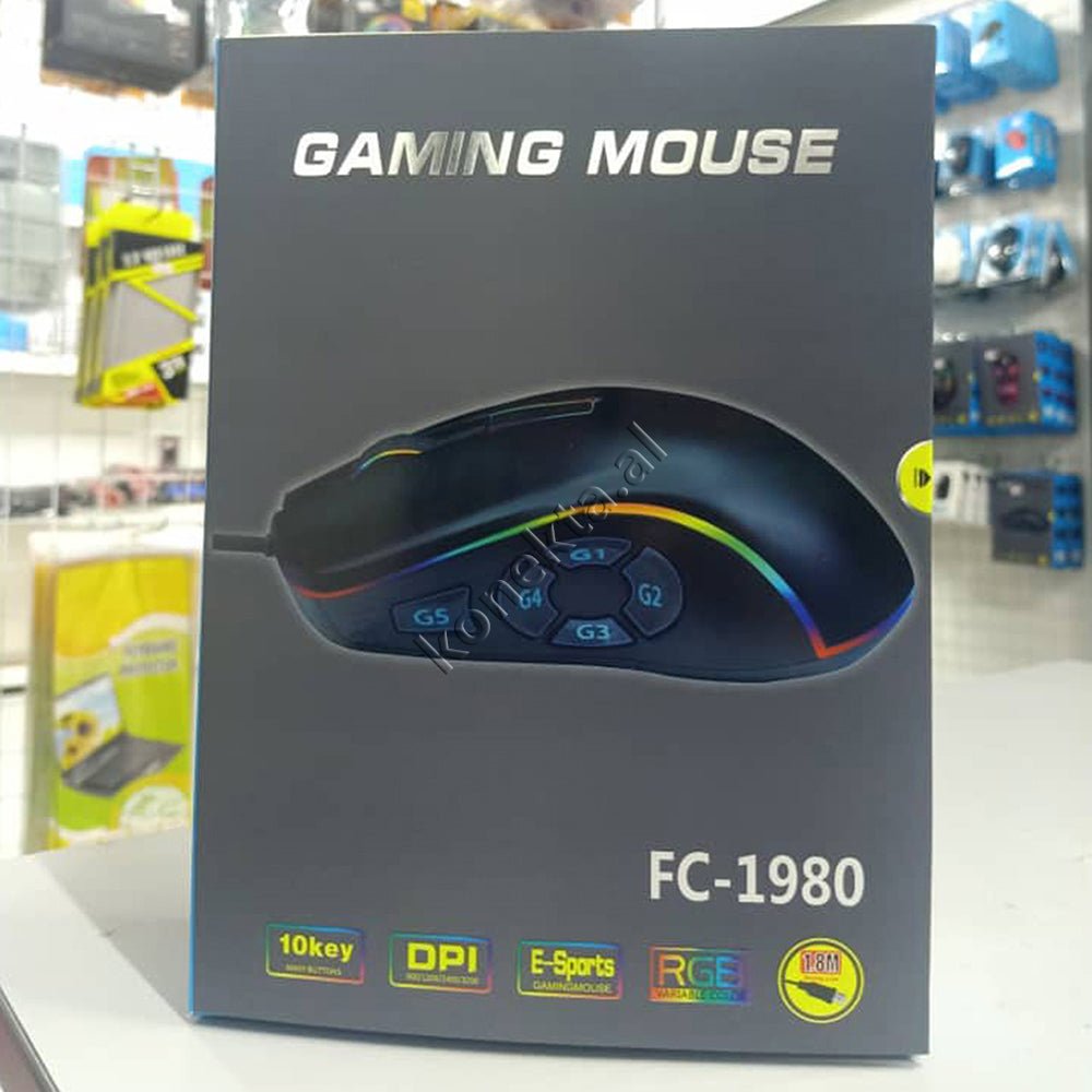 tjetertjeter Gaming Mouse, Black, RGB Lighting - Thumbnail 2