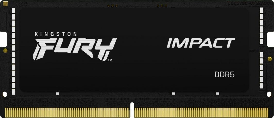 Kingston Fury Impact Memory, SODIMM, DDR5, 16GB, 5600MHz, CL40 - Image 1
