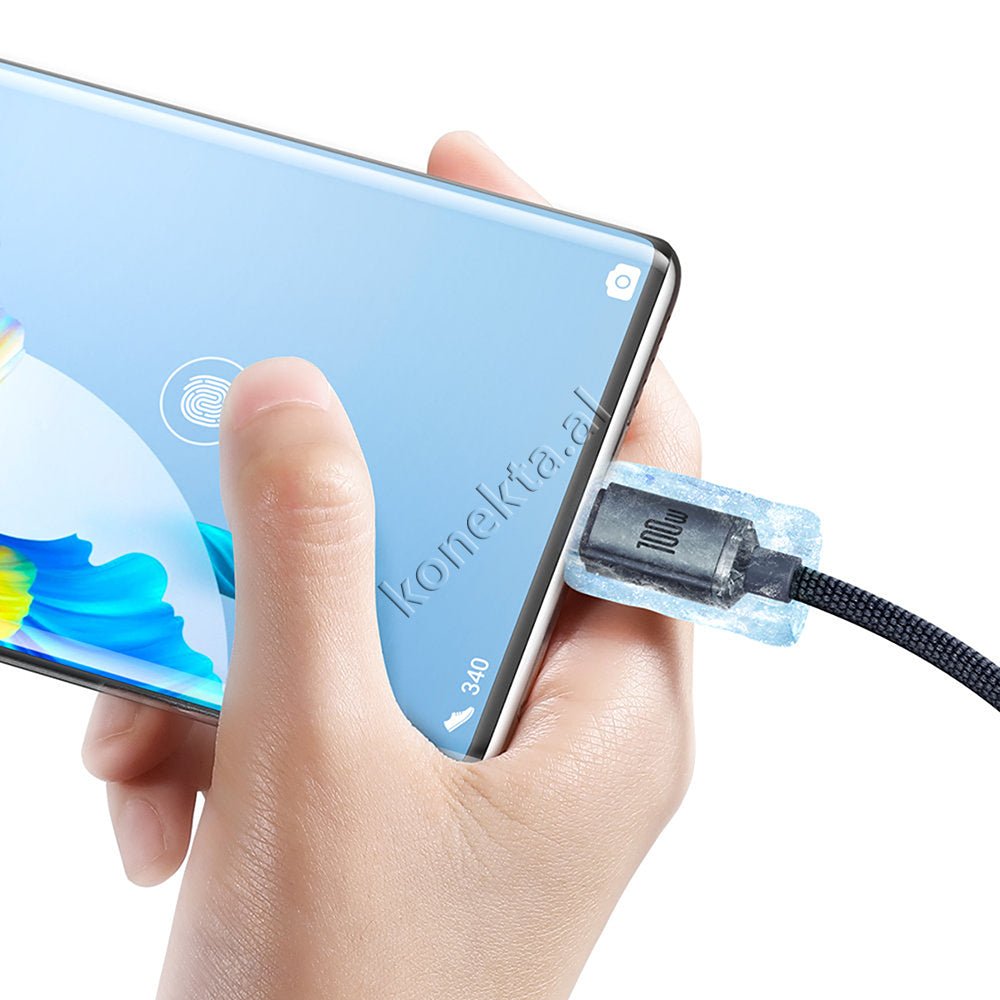 Baseus USB Type-C Charging Cable, 100W, 1.2m - Thumbnail 10