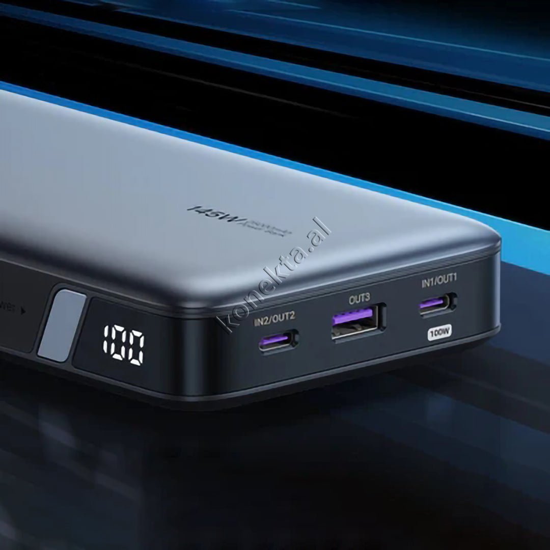 UGreen 25000mAh Power Bank, Black, 3 Ports, Fast Charging 145W - Thumbnail 3