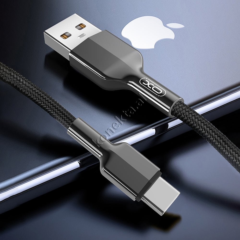 XO USB Charging Cable, 1m, Black, Lightning/Type-C/Micro, 2.4A - Thumbnail 7