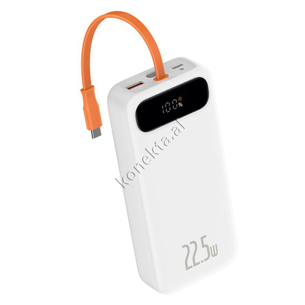 Baseus Battery, 10000mAh & 20000mAh, Black / White, 2 Ports and 1 Type-C Cable - Thumbnail 11