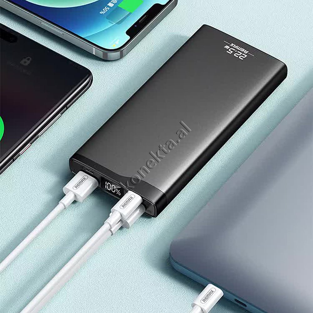 Remax 10000mah External Battery, Black, 3 Ports - Thumbnail 7