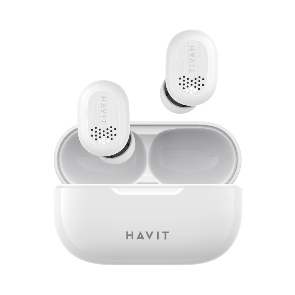 Havit TW925 Earbuds, White - Image 1