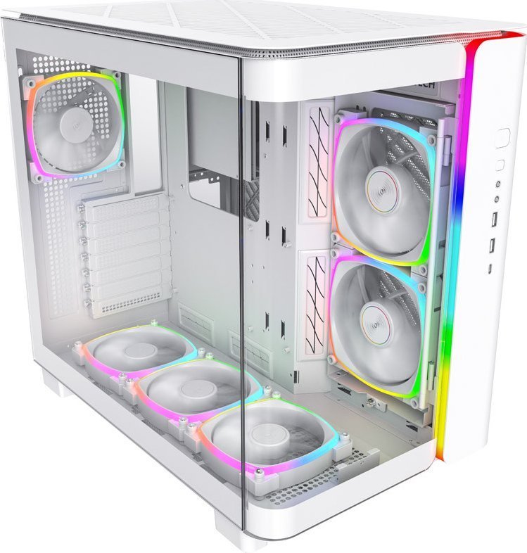 Montech King 95 Pro ARGB Case, White, Midi Tower - Thumbnail 2