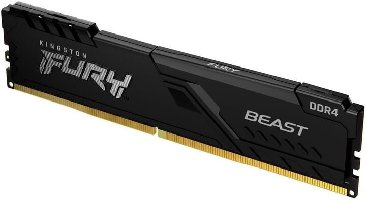 Kingston Fury Beast Memory, Black, 8GB DDR4 3200 CL16 - Image 1