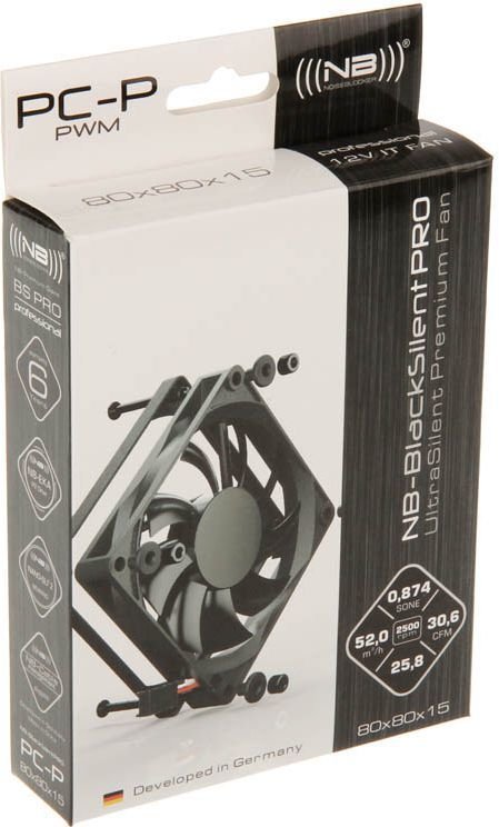 Noiseblocker BlackSilent Pro PC-P Cooler, 80 mm - Thumbnail 5