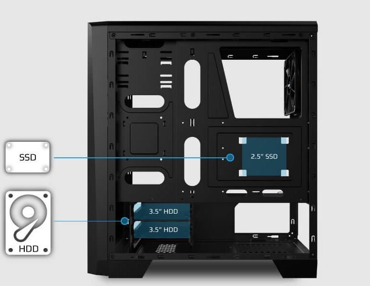 Aerocool Cylon Case, Midi Tower - Thumbnail 18