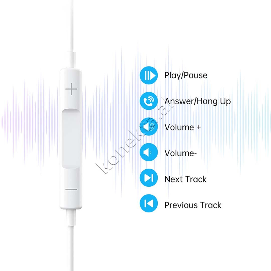 Choetech Wired Earphones, Silicone, Type-C Cable - Thumbnail 5