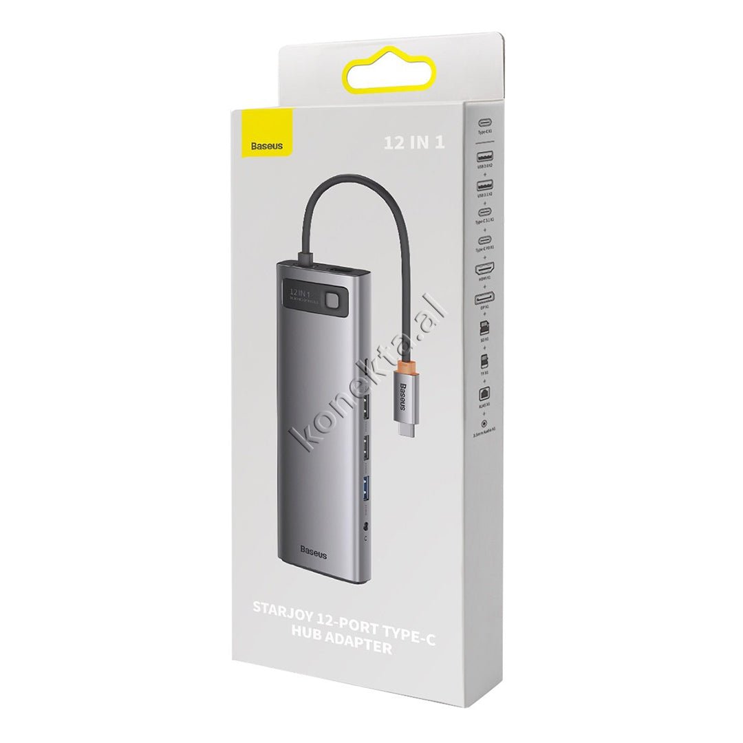 Baseus Type-C Adapter Me 12 Porta Multifunksionale - Thumbnail 17