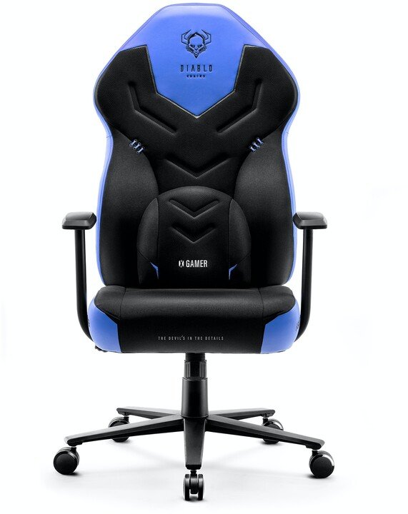 Diablo X-Gamer 2.0 Gaming Chair, Black/Blue - Image 1