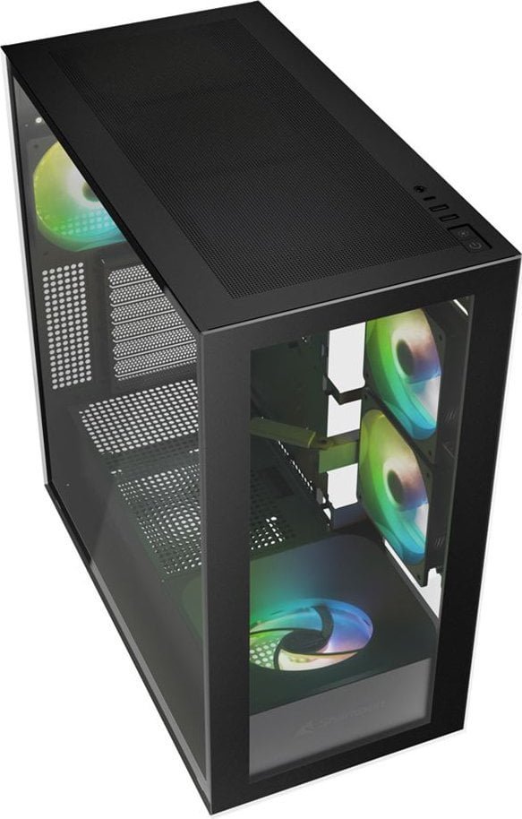 Sharkoon Rebel C60 ARGB Case, Black, Full Tower - Thumbnail 3