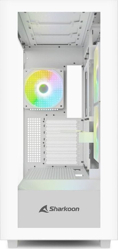 Sharkoon Rebel C60 ARGB Case, White, Full Tower - Thumbnail 2