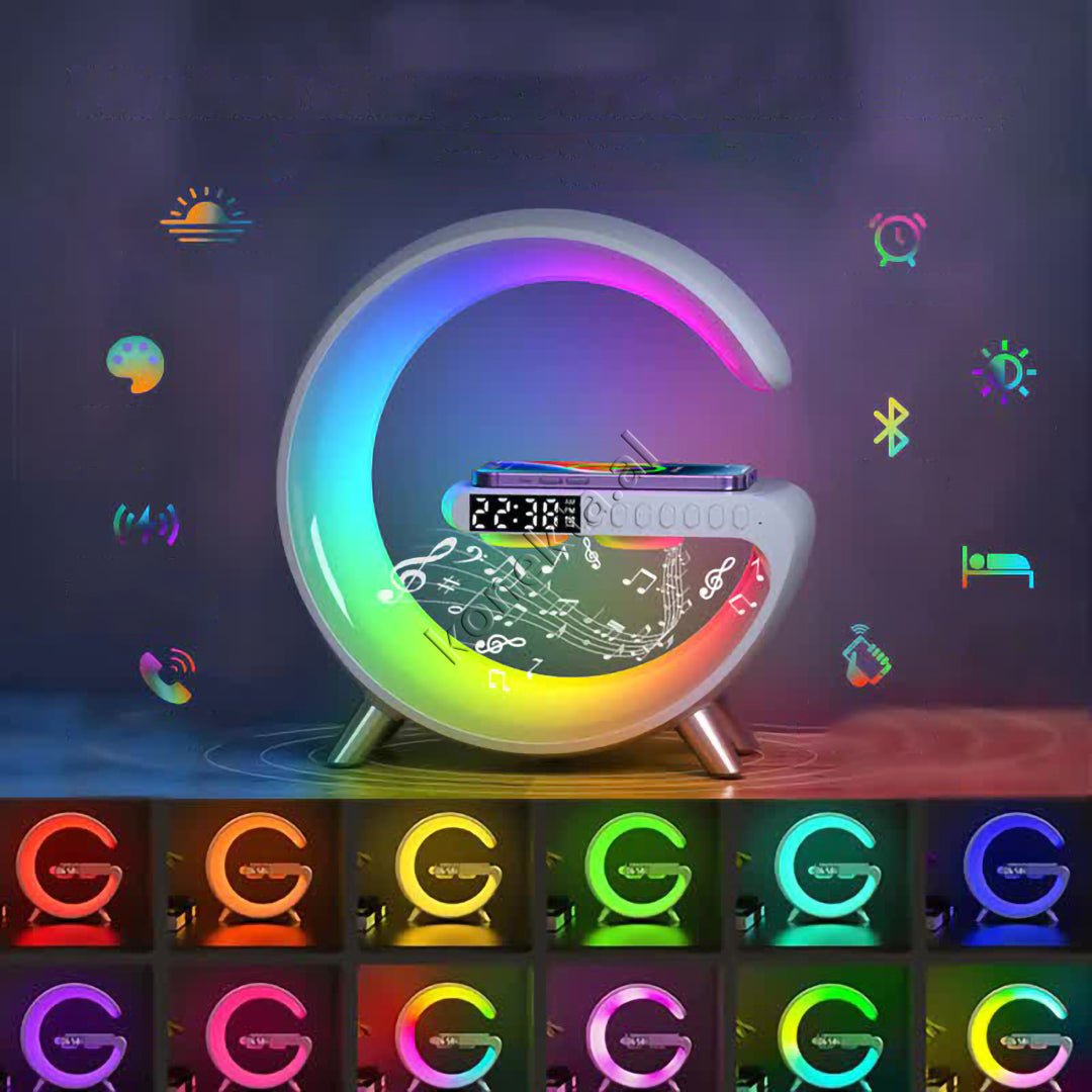 tjetertjeter Wireless Charger with LED RGB Light and Bluetooth Box - Thumbnail 7