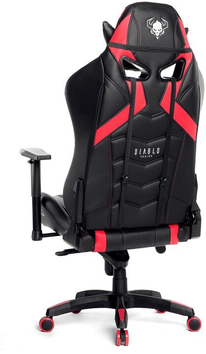 Diablo Chairs X-Ray Gaming Chair, XL, Black / Red - Thumbnail 4