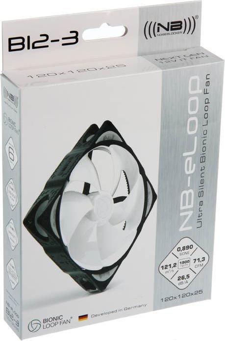 Noiseblocker NB-eLoop B12-3 Fan, 120 mm - Thumbnail 5