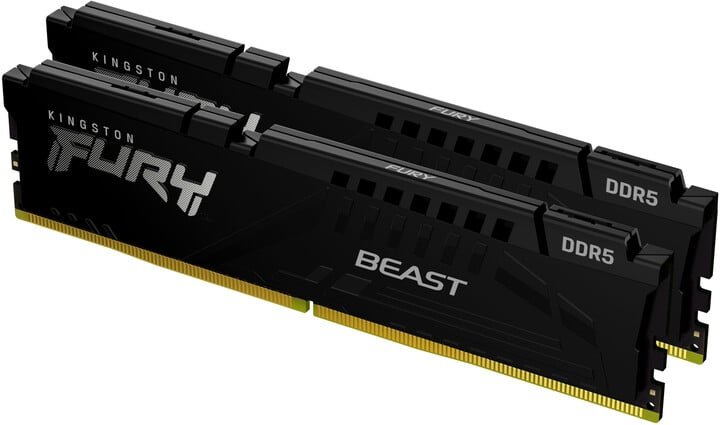 Kingston Fury Beast Memory Module, Black, 64GB (2x32GB), DDR5 6000 CL36 - Image 1