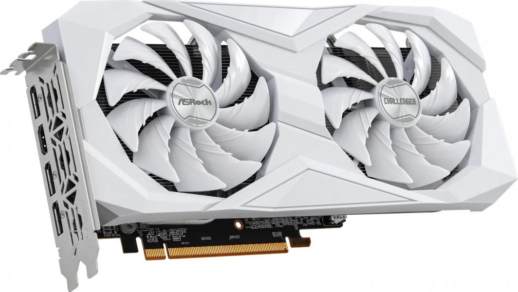 ASRock Radeon RX 6600 Challenger Graphics Card, White, 8GB GDDR6 - Thumbnail 2