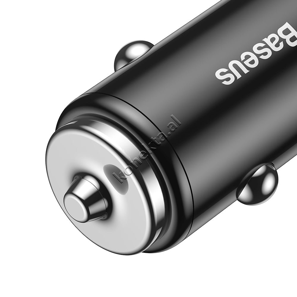 Baseus Car Charger, 2 Ports, Type-C, 3.4A, 1m Cable, Black - Thumbnail 7