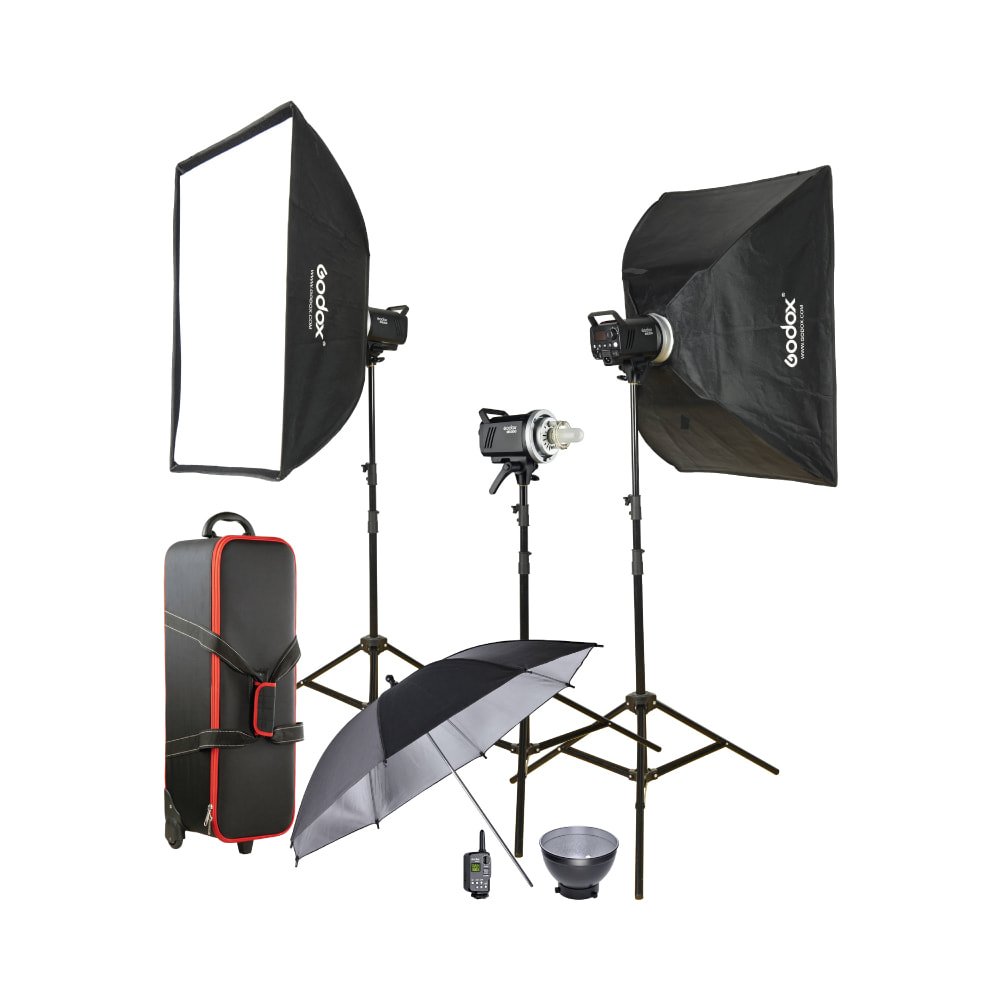 Godox MS300 Studio Flash Monolight (3-Light Kit) - Image 1