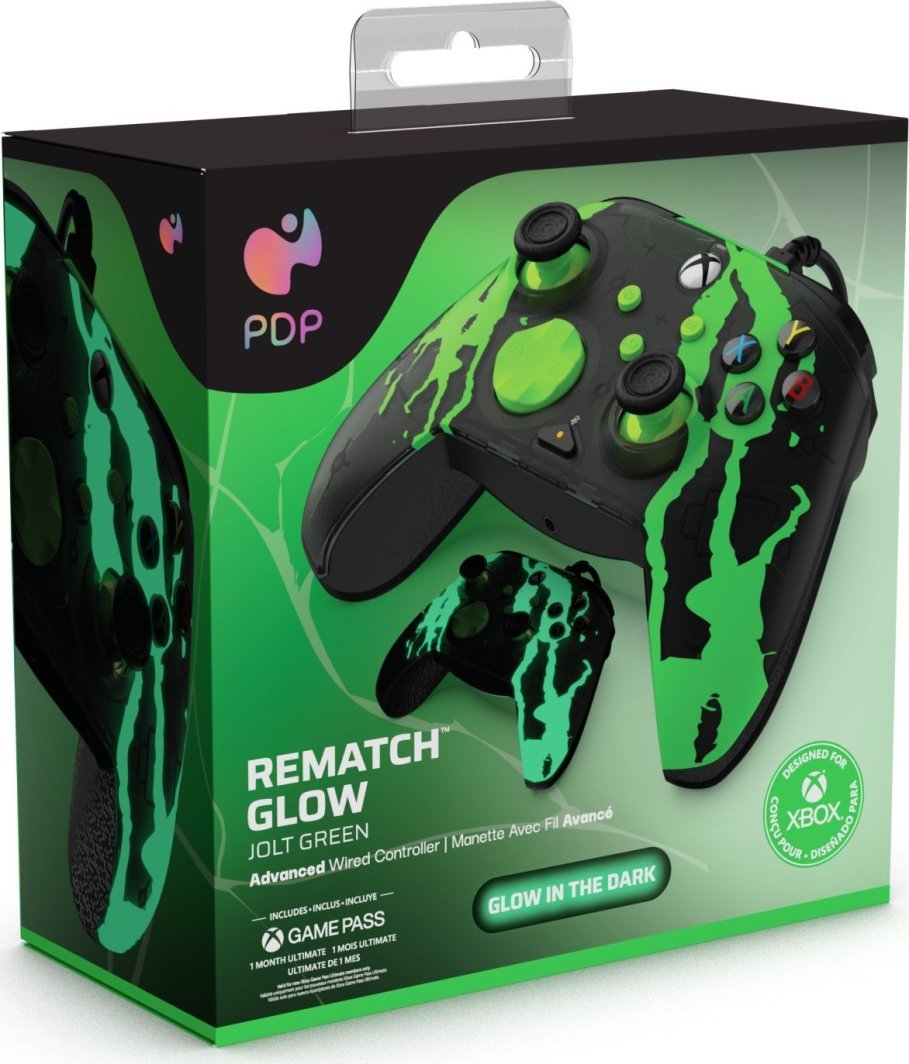 PDP XS Rematch Controller, Wired, Black / Green - Thumbnail 61