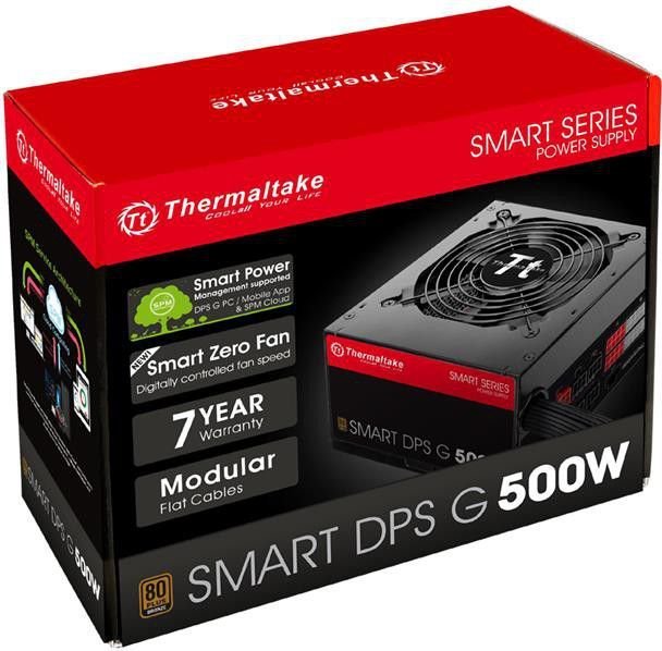 Thermaltake Smart DPS G PS-SPG-0500DPCBEU-B Power Supply, 500W - Thumbnail 7