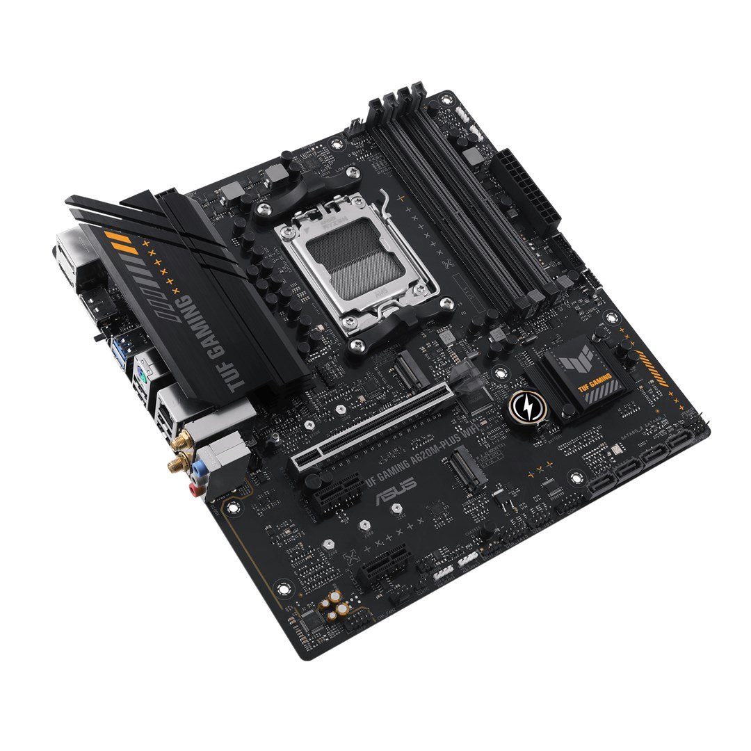 ASUS TUF Gaming A620M-PLUS WiFi AMD A620 Socket AM5 micro ATX Motherboard - Thumbnail 5
