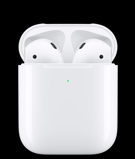 Apple AirPods Earbuds, Wireless Charging Case - Image 1
