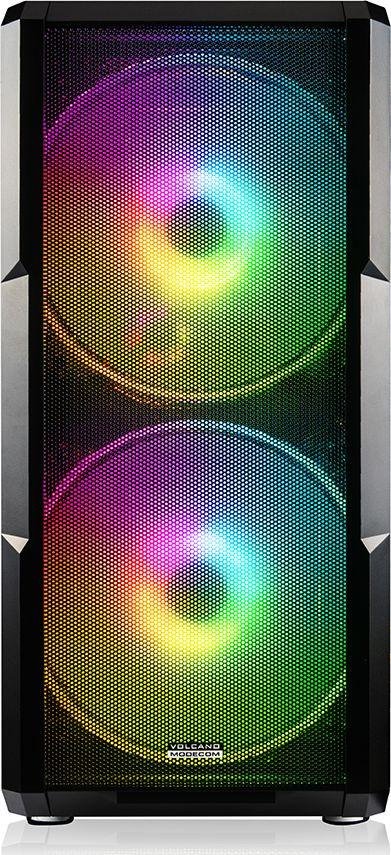 Modecom Volcano Amirani ARGB Case, Black, Midi Tower - Thumbnail 2