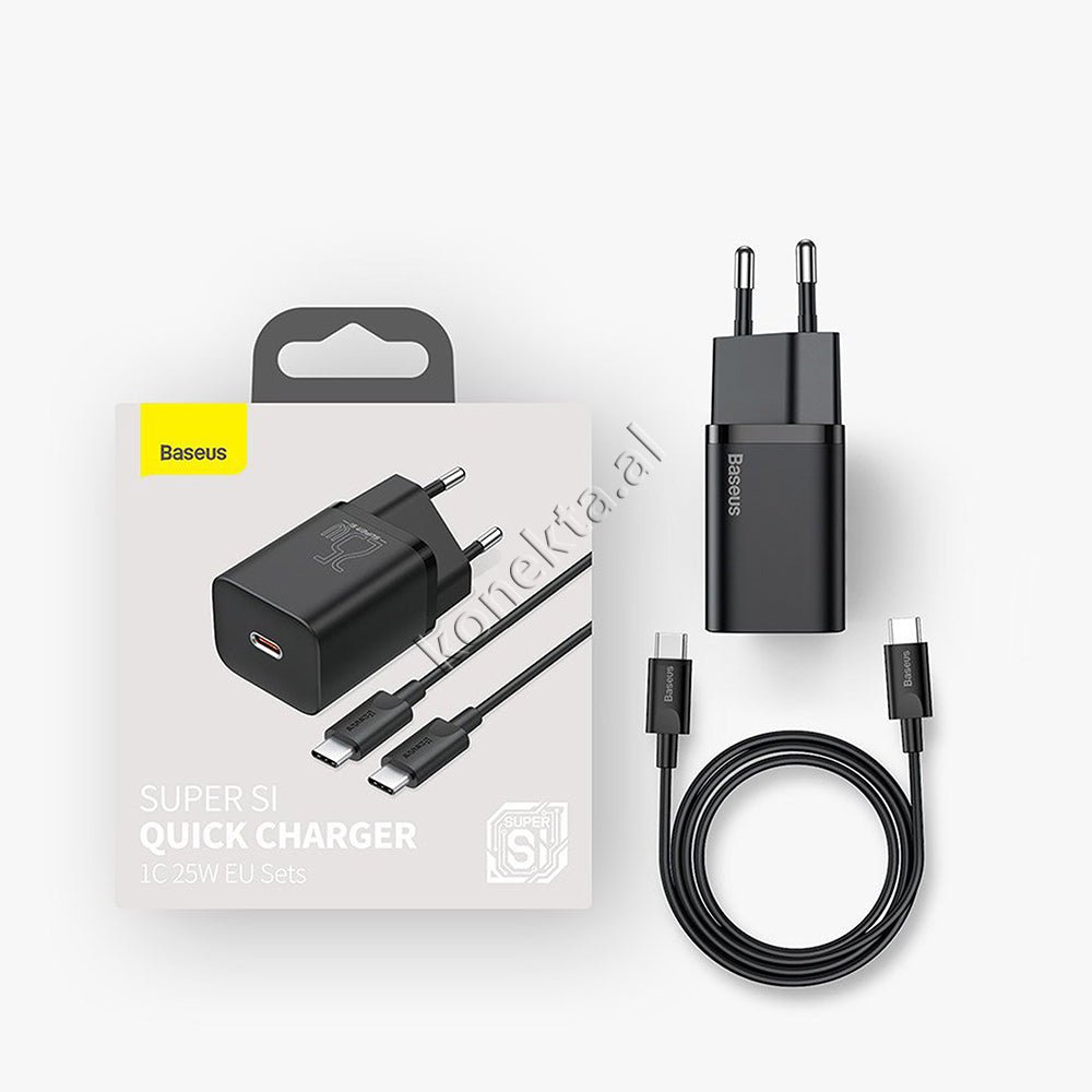 Baseus Charger with Type-C Port and 20W Charging Cable - Thumbnail 21