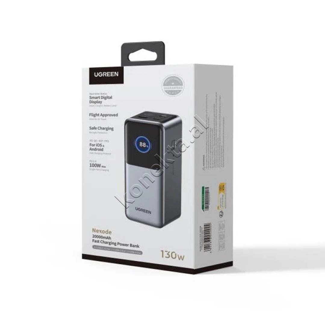 UGreen Nexode 20000mAh Power Bank, 130W, 3 Ports - Thumbnail 8