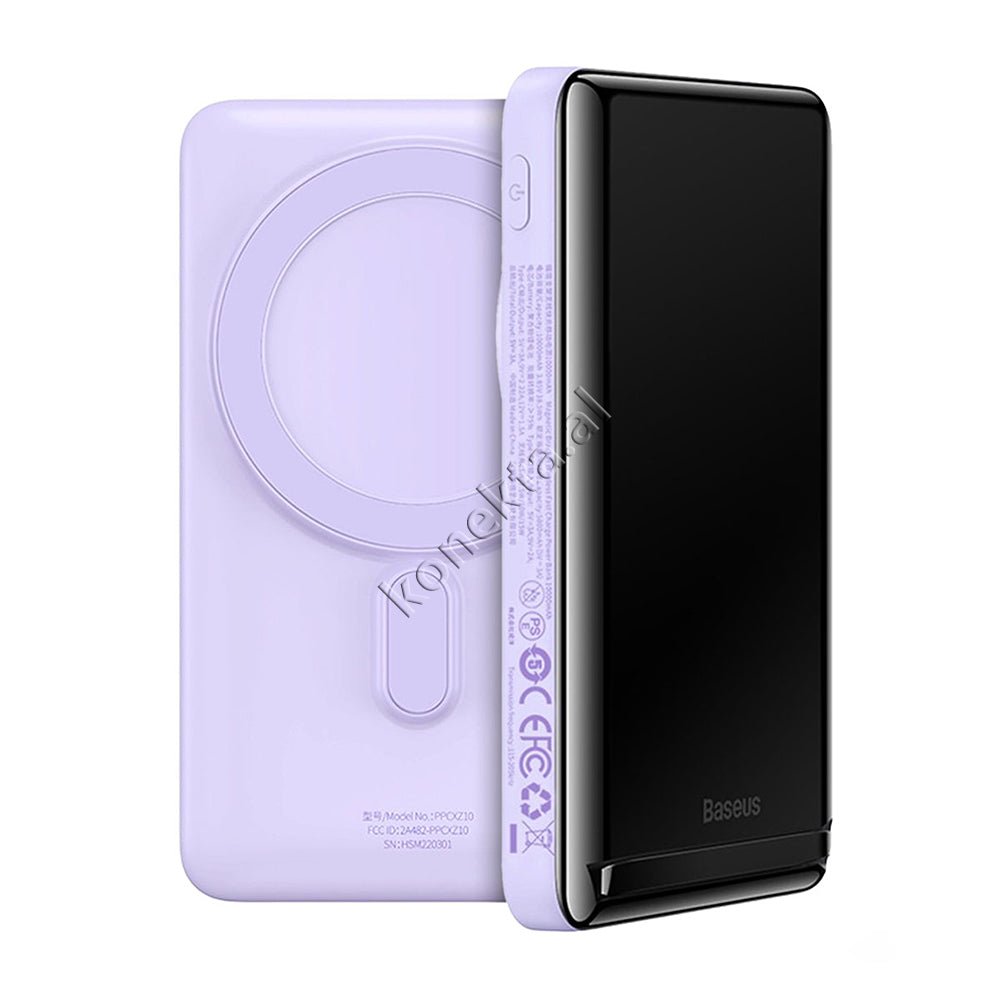 Baseus 10000mAh Battery, Black and Purple - Thumbnail 4