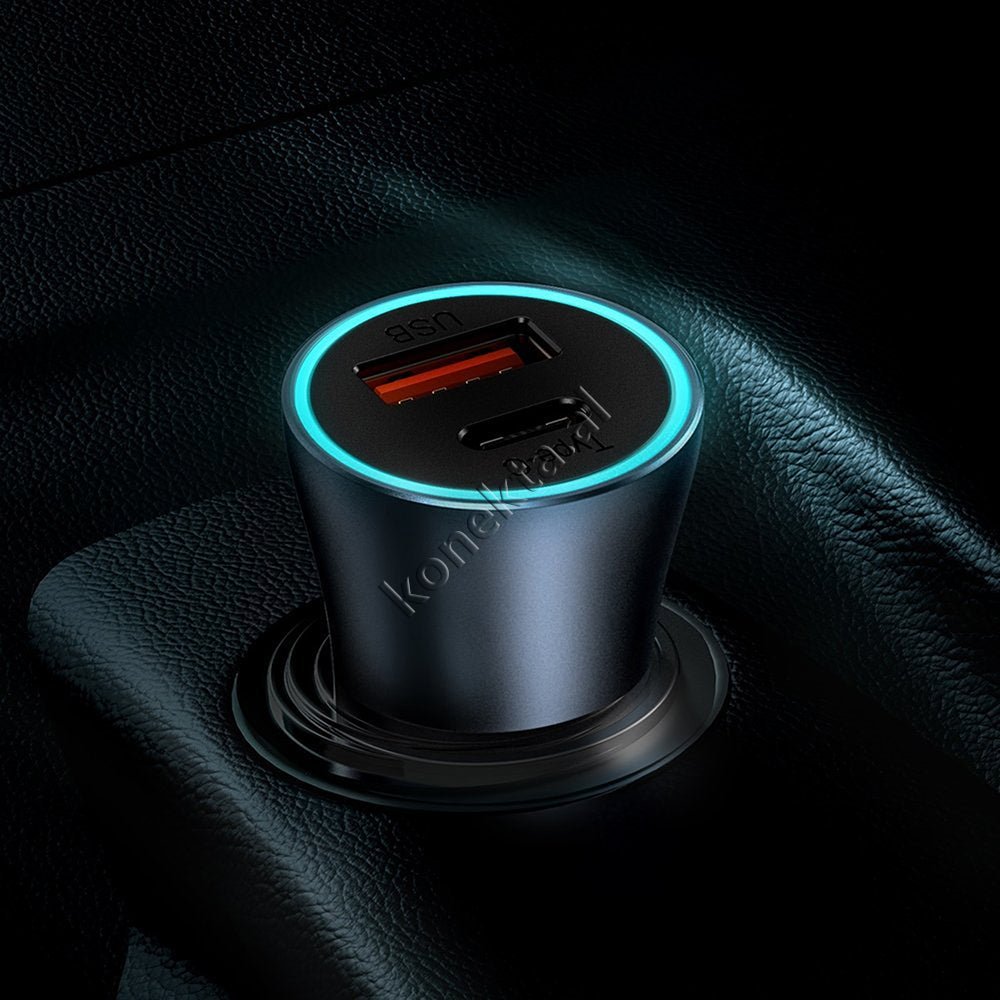 Baseus Car Charger 40W with Type-C to Lightning Cable - Thumbnail 11