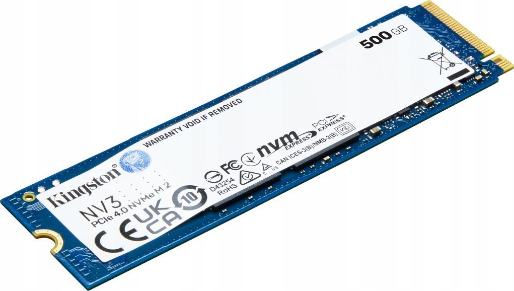 Kingston SNV3S SSD 500GB M.2 2280 PCI-E x4 Gen4 NVMe - Thumbnail 2