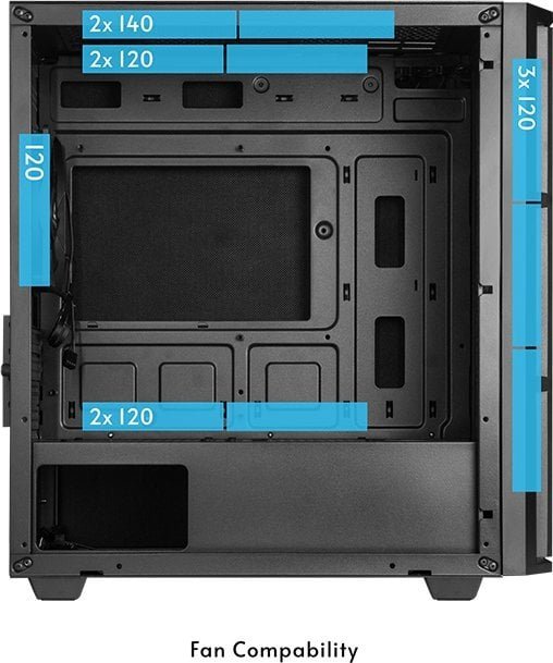 Chieftec AZ-01B-OP Case, Mini Tower - Thumbnail 3