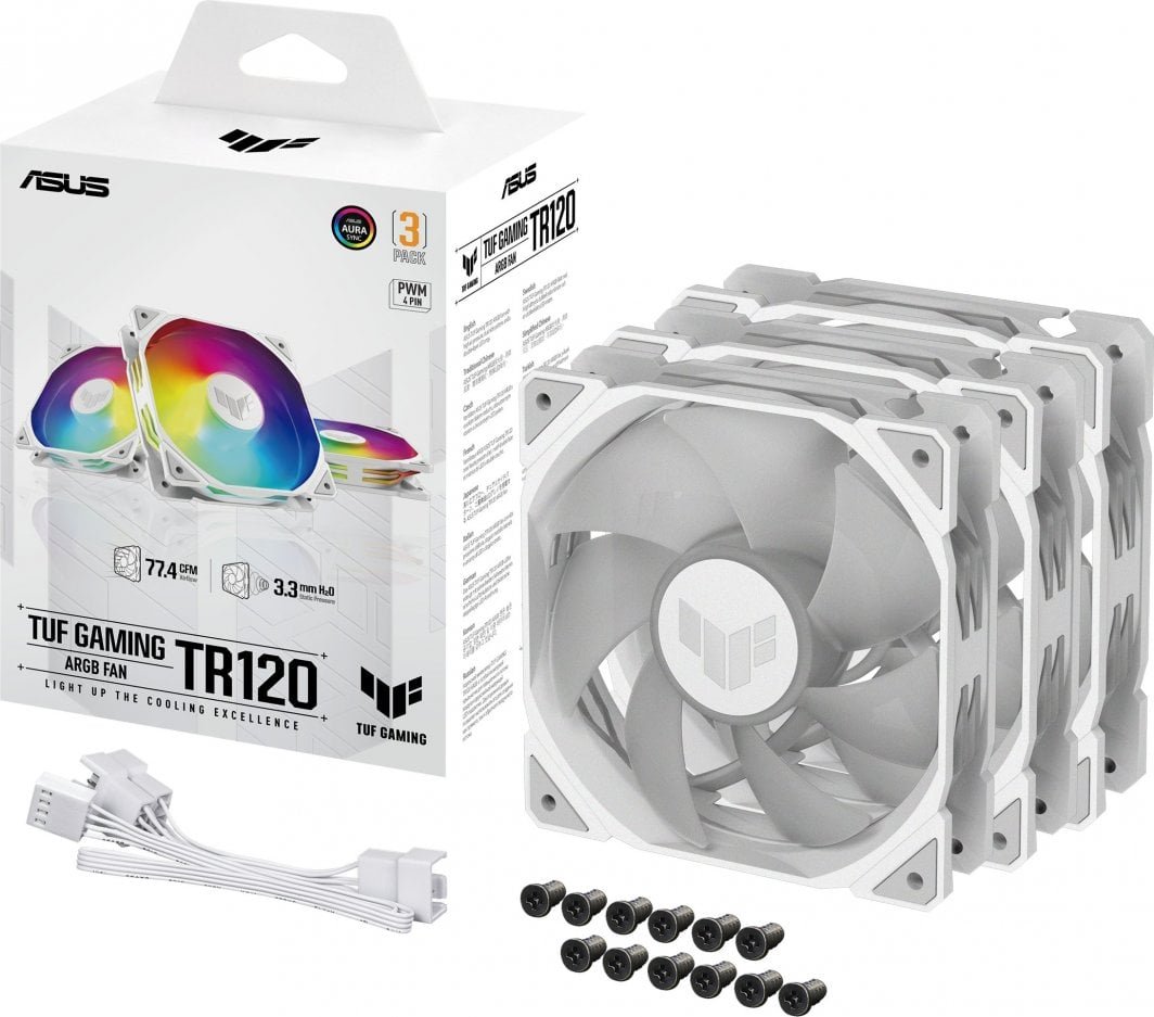ASUS TUF Gaming TR120 ARGB Fan, 3 pcs - Thumbnail 11