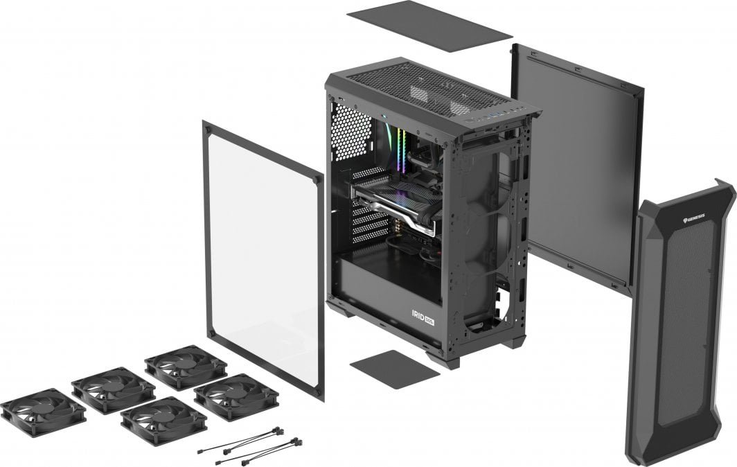Genesis Irid 505F Case, Midi Tower - Thumbnail 16