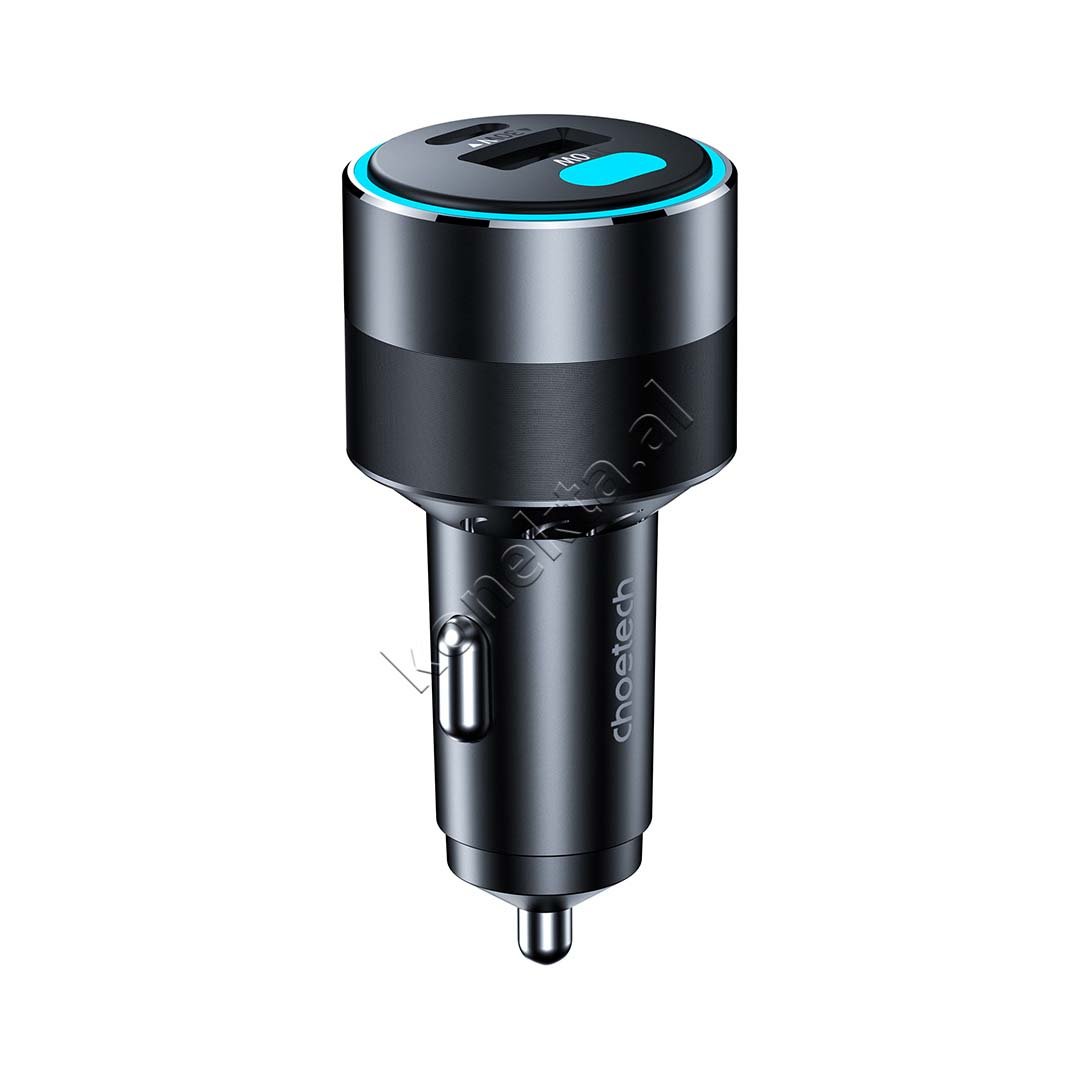 Choetech Car Charger Adapter 130W, 2 x Type-C, 1 x USB - Thumbnail 2