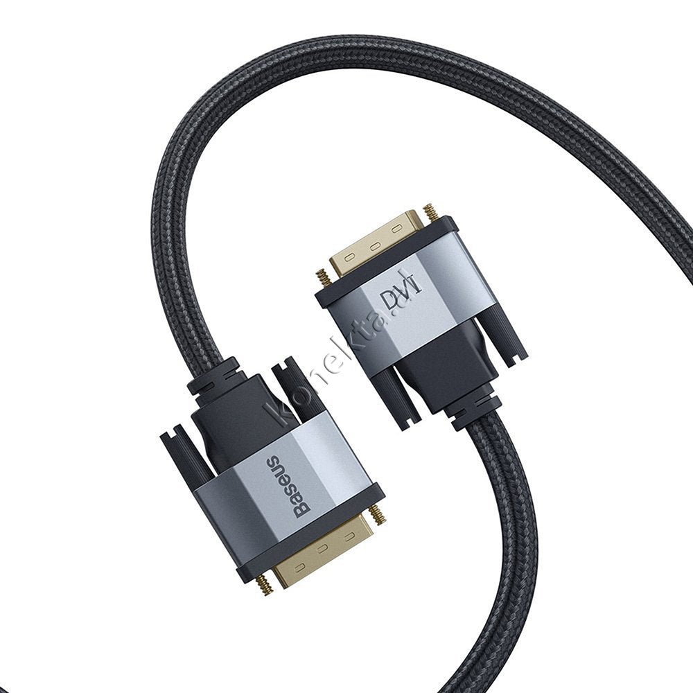 Baseus DVI-D to DVI-D Cable, 1m, Gray - Thumbnail 4
