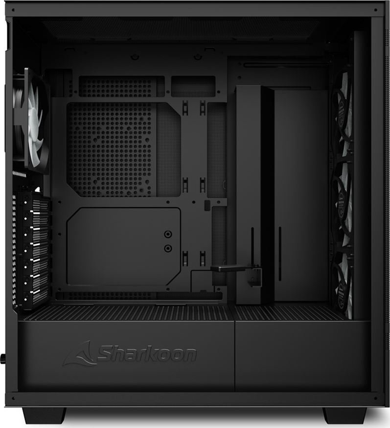 Sharkoon Rebel C50 ARGB Case, Black, Midi Tower - Thumbnail 5