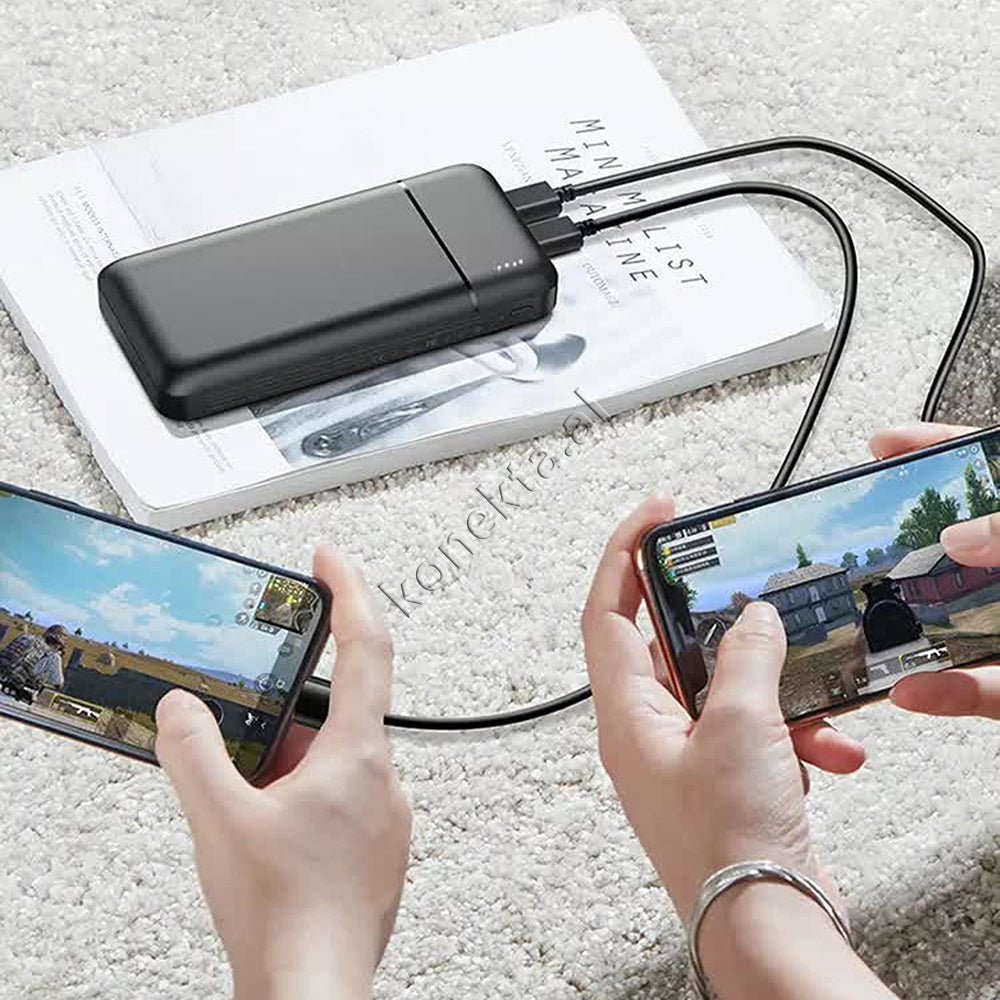 WK 20000mAh Power Bank, 2 Ports, Black/White - Thumbnail 11