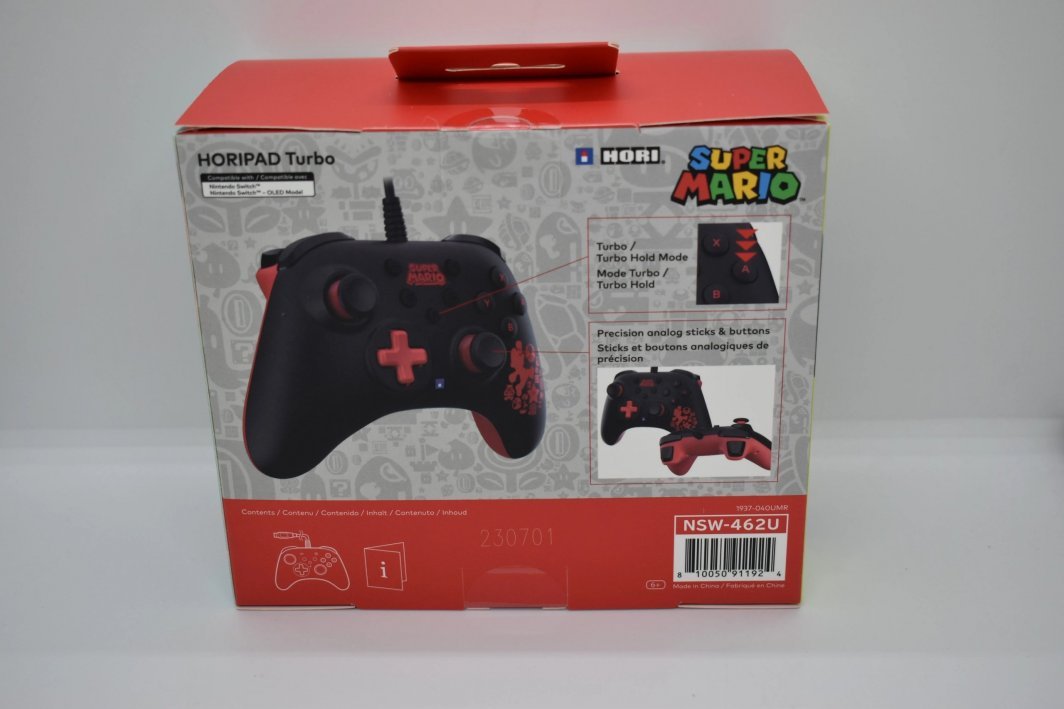 NoName Horipad Turbo Controller, Wired, Black / Red - Thumbnail 6