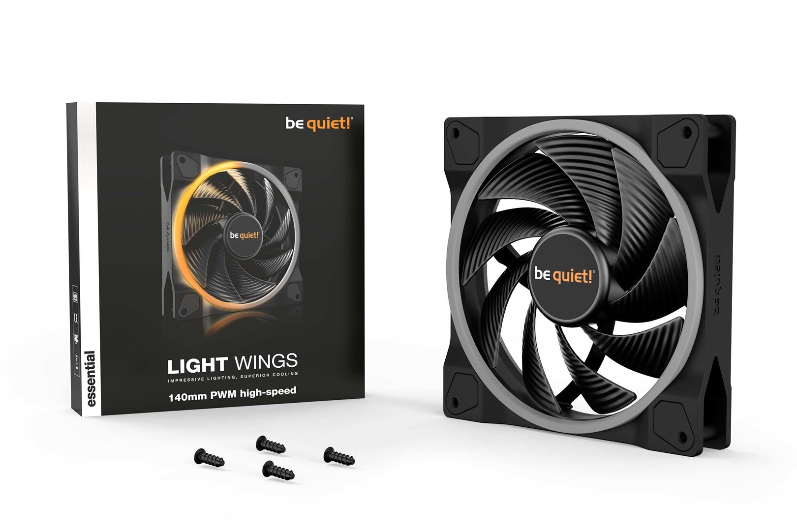 Be quiet! Light Wings Fan, 14 cm, Black - Thumbnail 5
