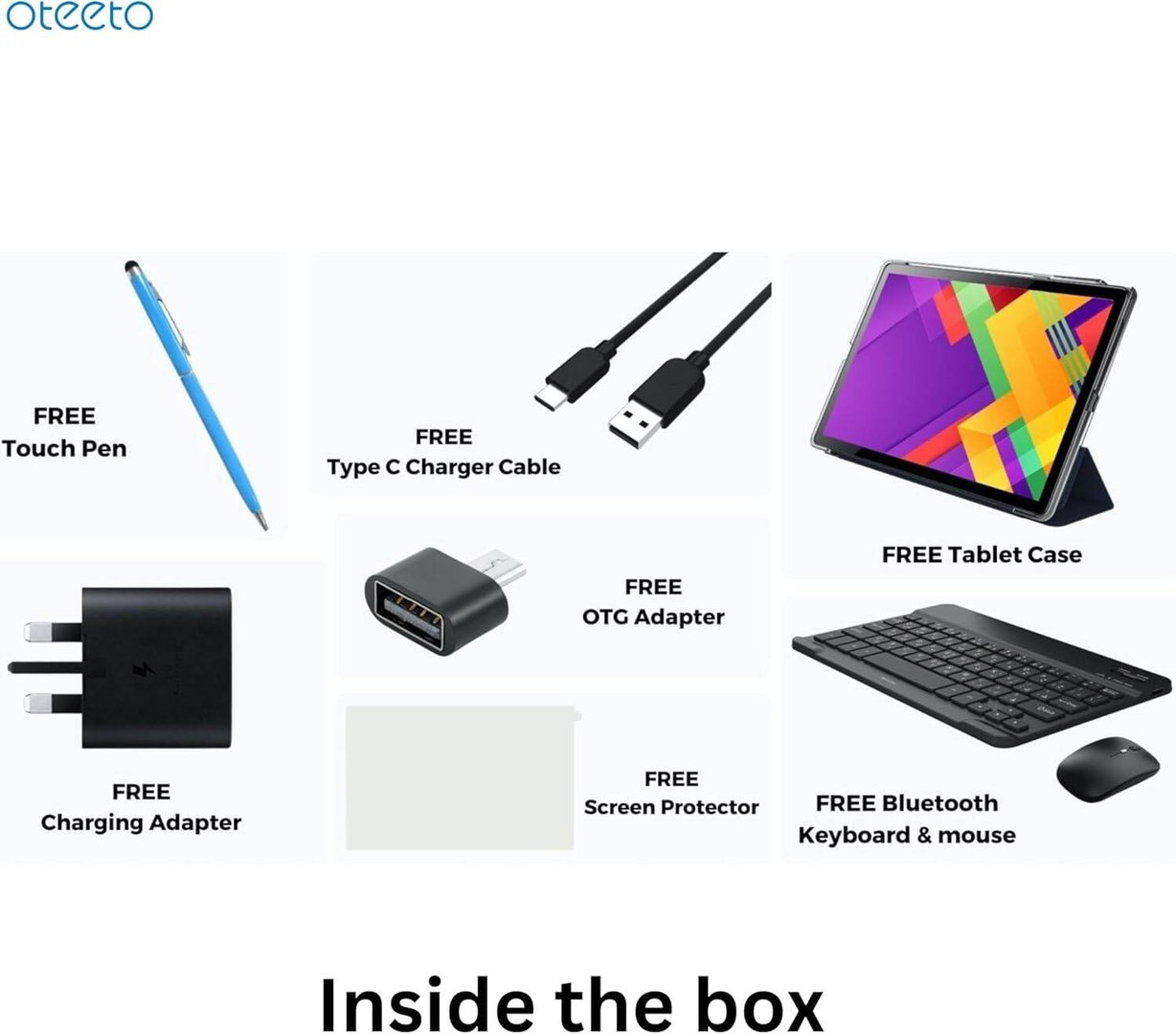 Oteeto TAB10 Pro Tablet, 8GB RAM, 512GB Storage - Thumbnail 2